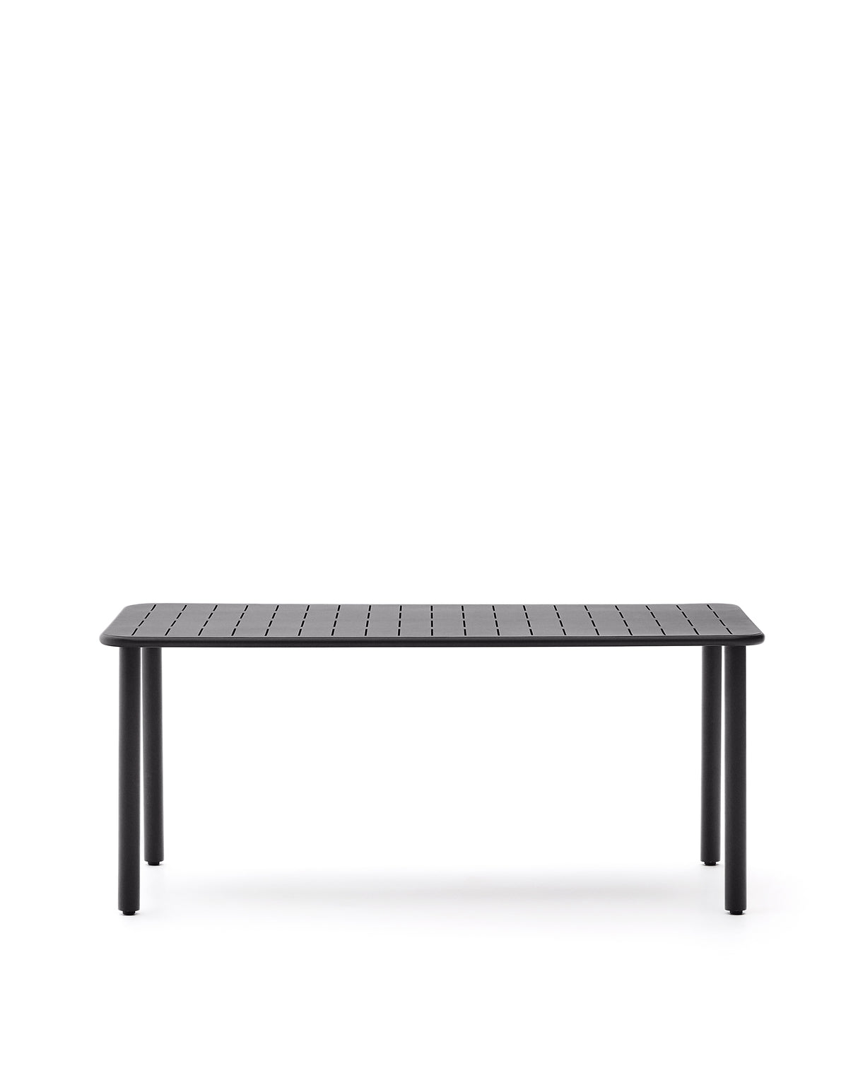 Outdoor-Tisch Brai aus dunkelgrau verzinktem Stahl 180 x 90 cm - ZEN ZONE Furniture