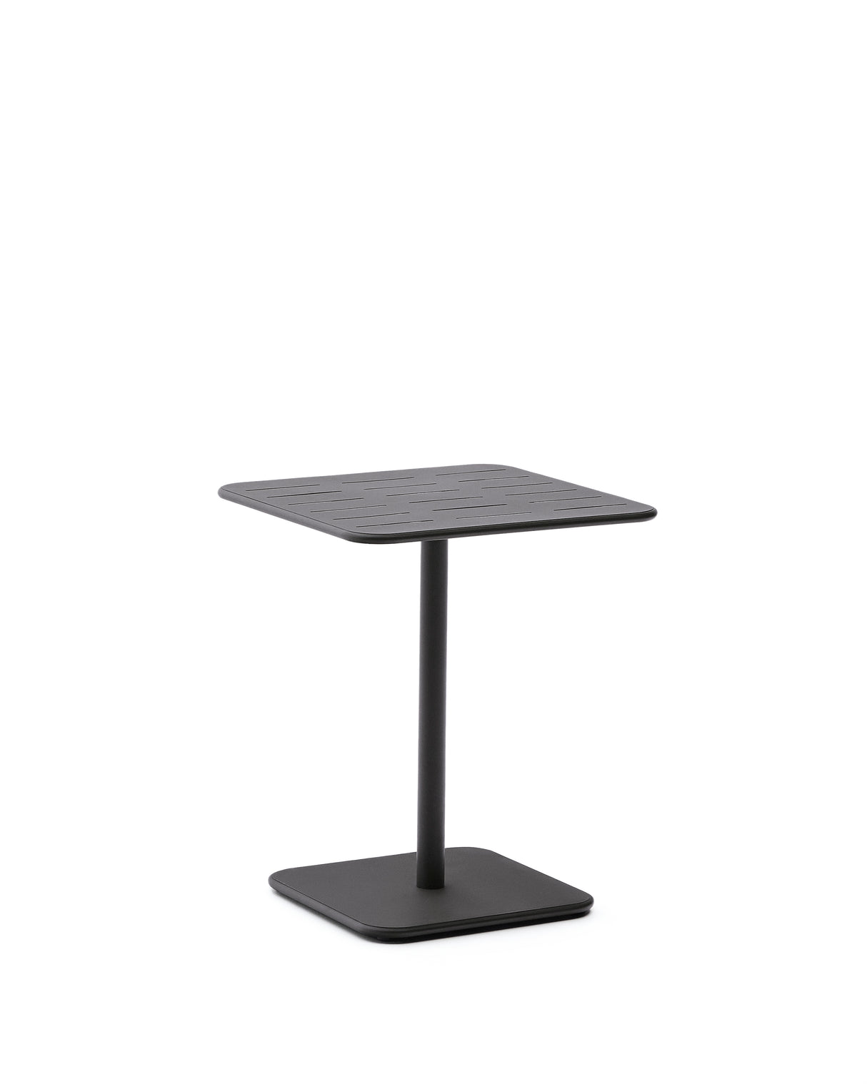 Outdoor-Tisch Brai aus dunkelgrau verzinktem Stahl 70 x 70 cm - ZEN ZONE Furniture