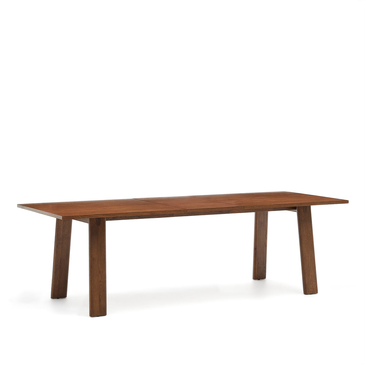 Arlen Ausziehtisch Furnier und massives Eichenholz mit Nussbaum-Finish 200 (250) x 95 cm FSC - ZEN ZONE Furniture