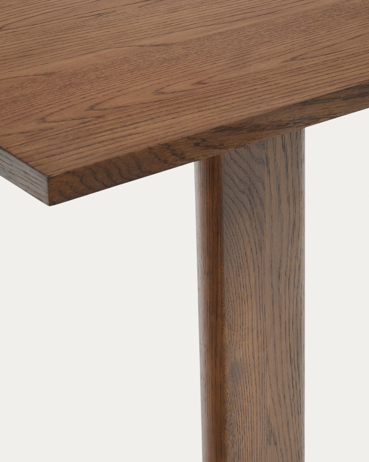 Arlen Ausziehtisch Furnier und massives Eichenholz mit Nussbaum-Finish 200 (250) x 95 cm FSC - ZEN ZONE Furniture