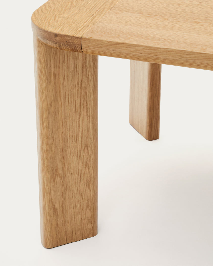 Jondal Ausziehtisch aus Massivholz und Eichenfurnier 100 % FSC 200 (280) x 100 cm - ZEN ZONE Furniture
