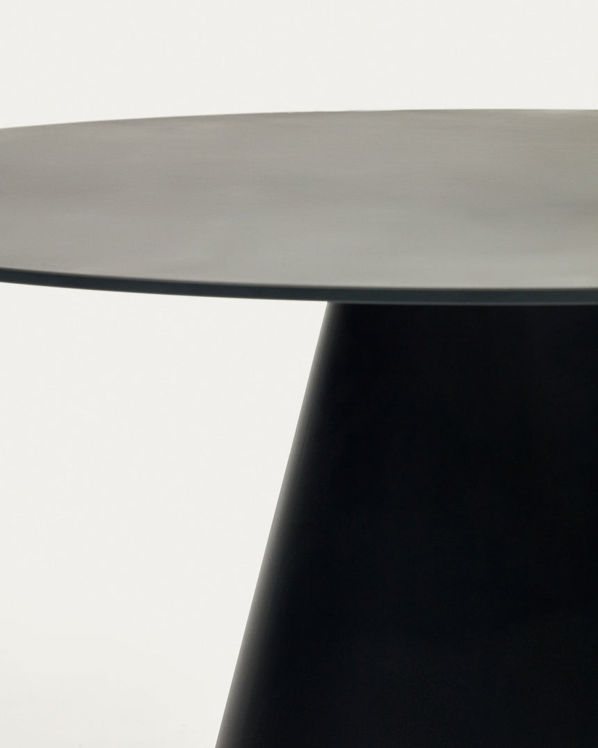 Wilshire runder Tisch mit schwarzem Finish Ø 120 cm - ZEN ZONE Furniture