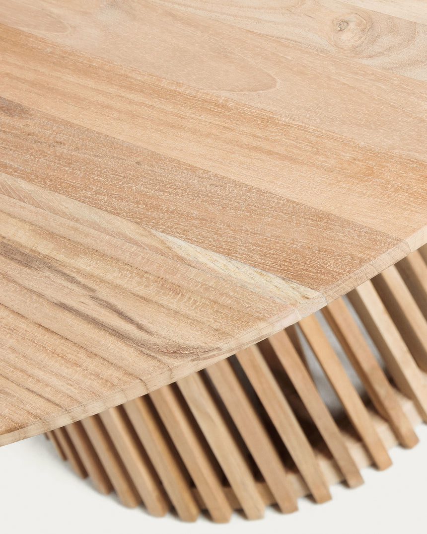 Jeanette runder Tisch aus massivem Teakholz Ø 90 cm - ZEN ZONE Furniture