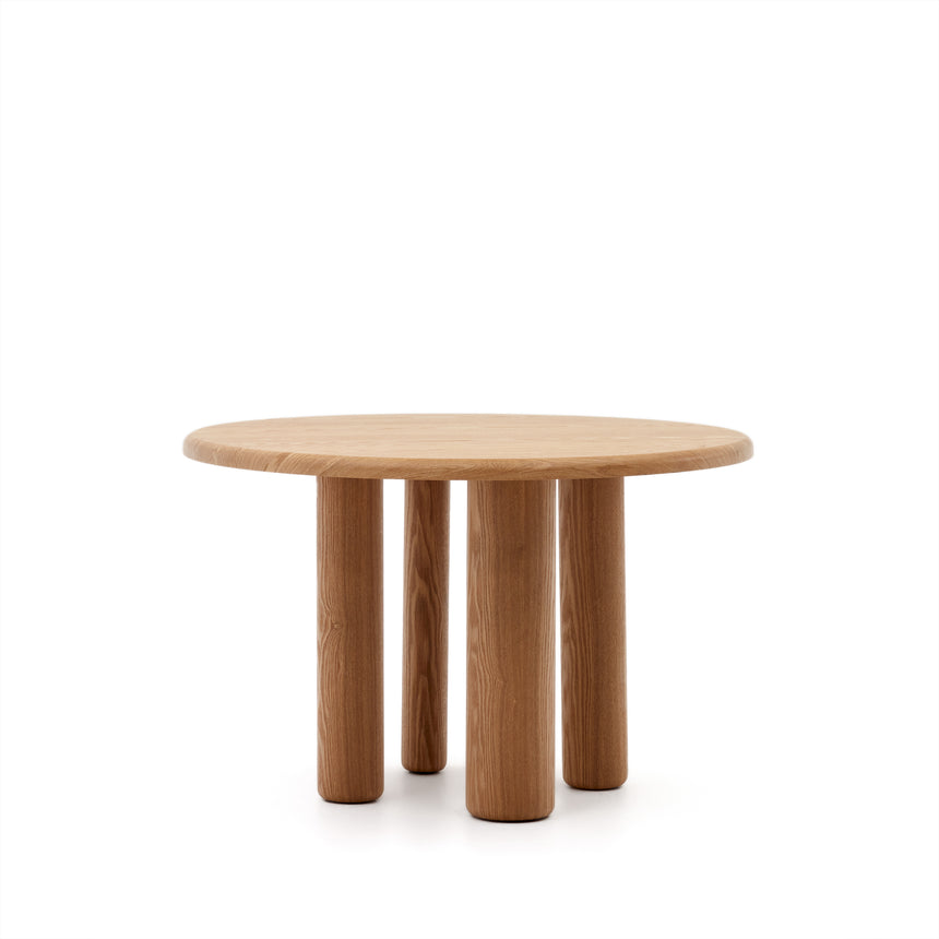 Mailen runder Tisch aus Eschenfurnier mit natürlichem Finish Ø 120 cm - ZEN ZONE Furniture