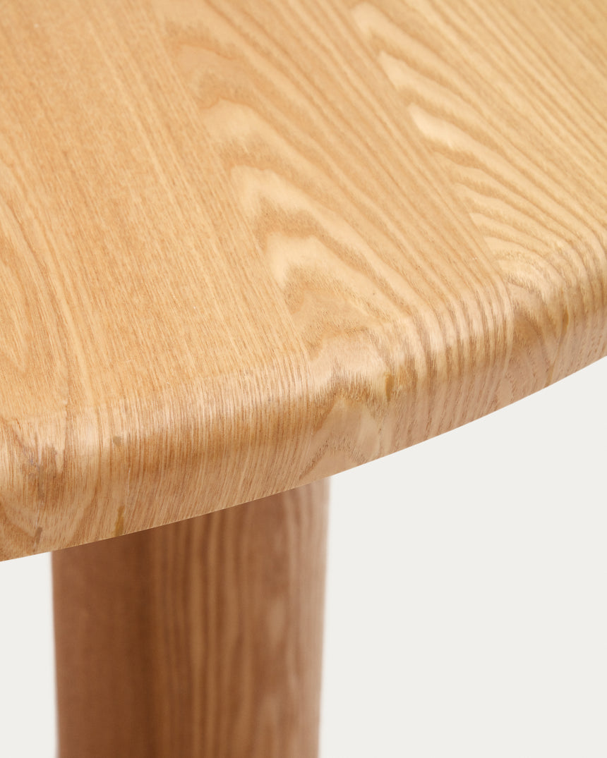 Mailen runder Tisch aus Eschenfurnier mit natürlichem Finish Ø 120 cm - ZEN ZONE Furniture