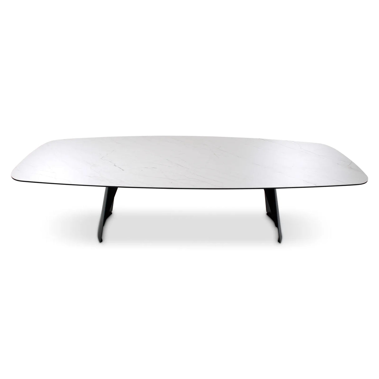 Couchtisch Tibet aus Keramikmarmor in hellgrau, 300x120x76 cm - ZEN ZONE Furniture