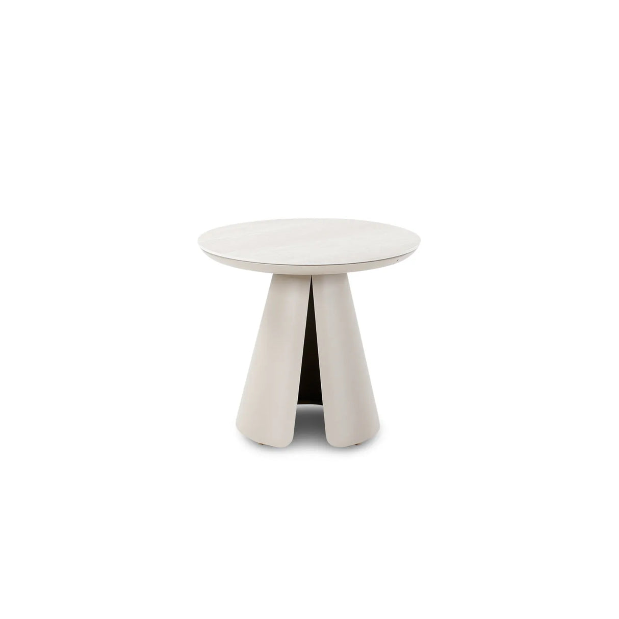 Garten Beistelltisch Ariba aus Aluminium in grau, 50x50x45 cm - ZEN ZONE Furniture