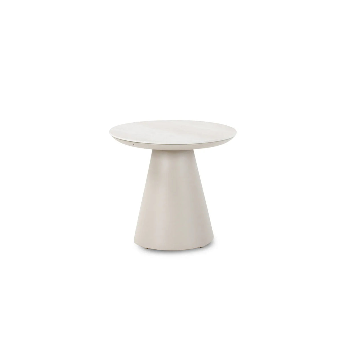 Garten Beistelltisch Ariba aus Aluminium in grau, 50x50x45 cm - ZEN ZONE Furniture