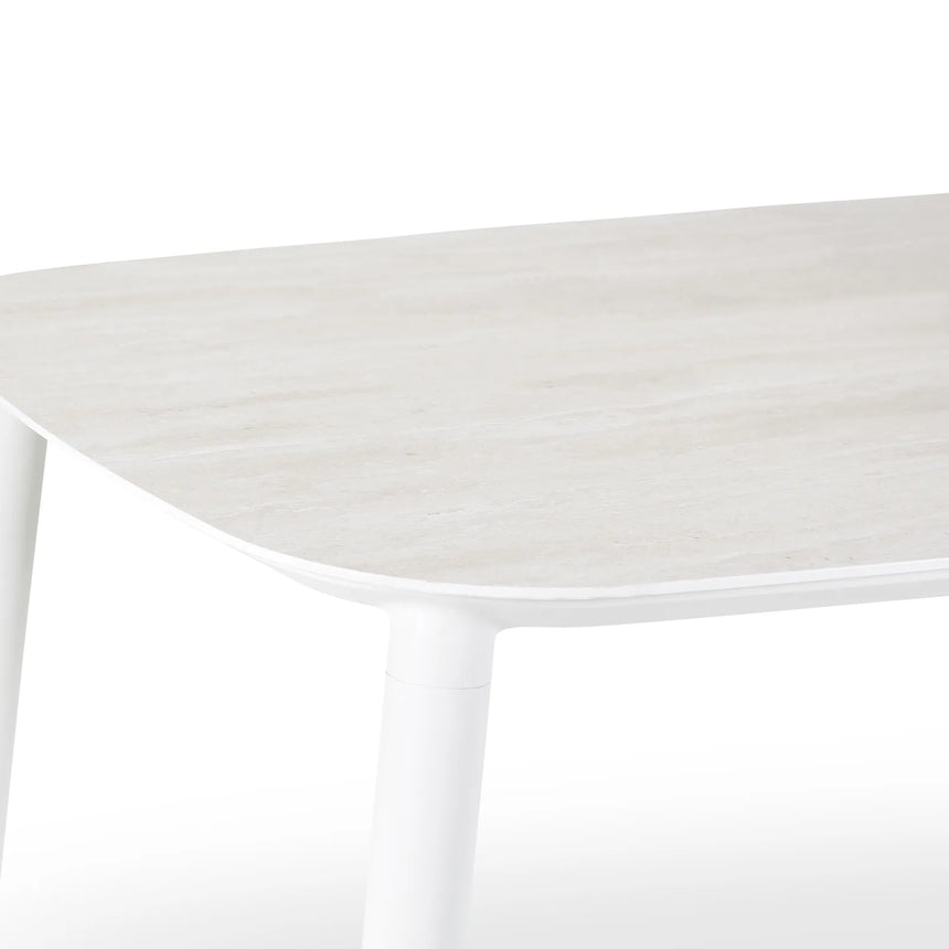 Gartentisch Liv aus Aluminium sandfarbend, 220x100x75 cm - ZEN ZONE Furniture