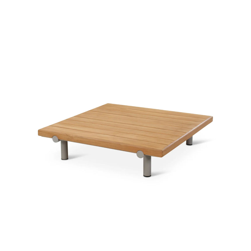 Gartentisch Emilio aus Teakholz, 95x95x22 cm - ZEN ZONE Furniture