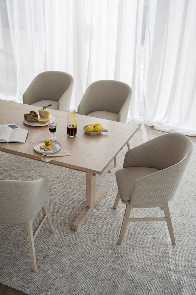 WESTVILLE Esstisch Weiß pigmentiert 240x95x75cm - ZEN ZONE