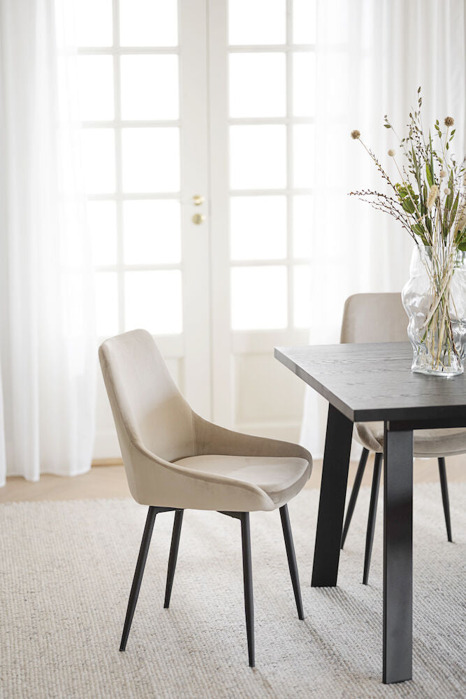 WINNIPEG Esstisch Schwarz 200x100x75cm - ZEN ZONE