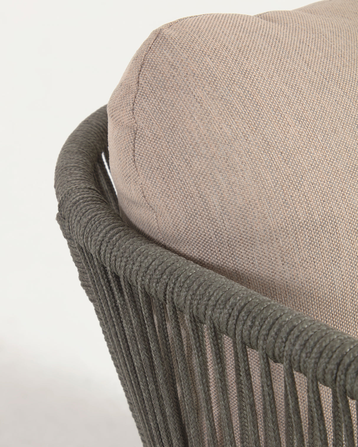 Catalina Sessel aus grünem Seil und massivem Akazienholz 100% FSC - ZEN ZONE Furniture