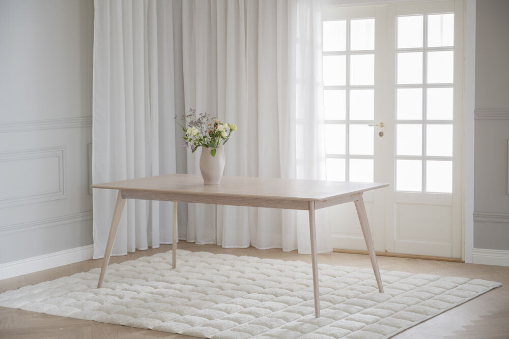 YUMI Esstisch Weiß pigmentiert 190x90x75cm - ZEN ZONE