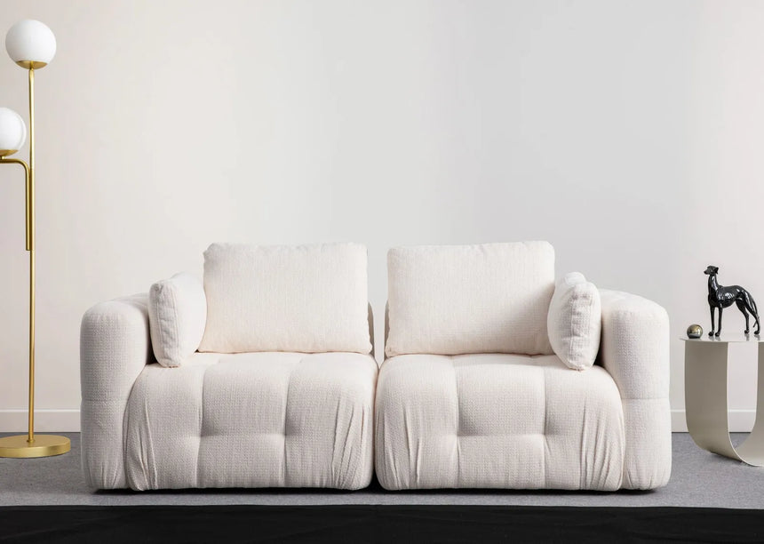 Amaris 2-Sitzer Sofa in Weiß, 200x100 cm von Atelier Del Sofa – Bild 1