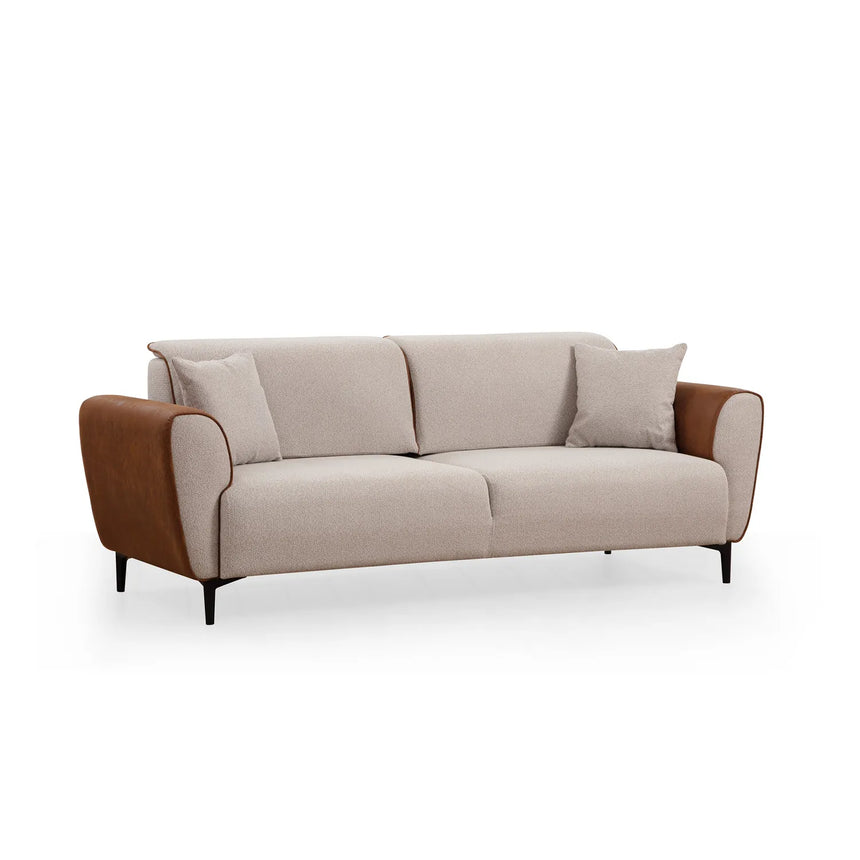 Aren 3-Sitzer Schlafsofa in Zimtbeige, 215x85 cm von Atelier Del Sofa – Bild 10