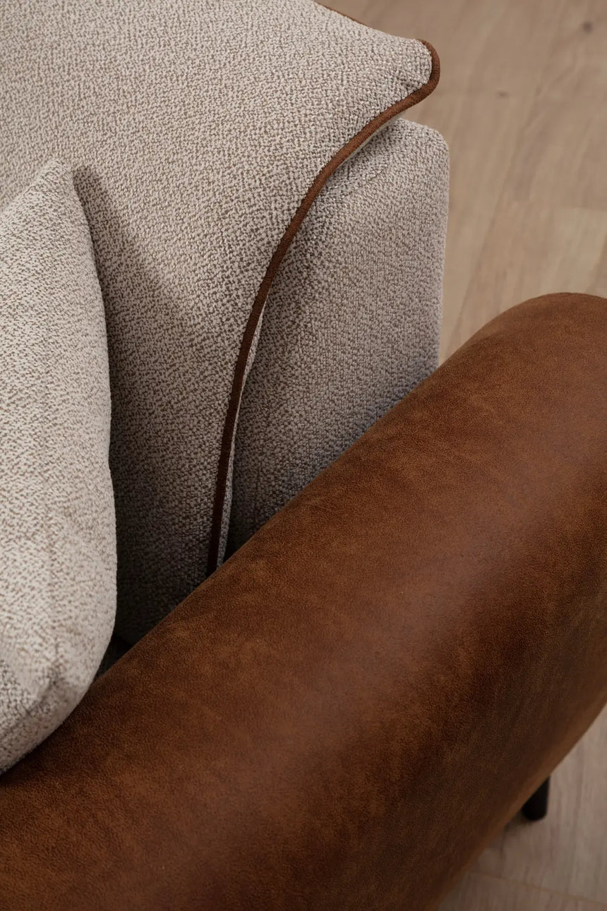 Aren 3-Sitzer Schlafsofa in Zimtbeige, 215x85 cm von Atelier Del Sofa – Bild 7