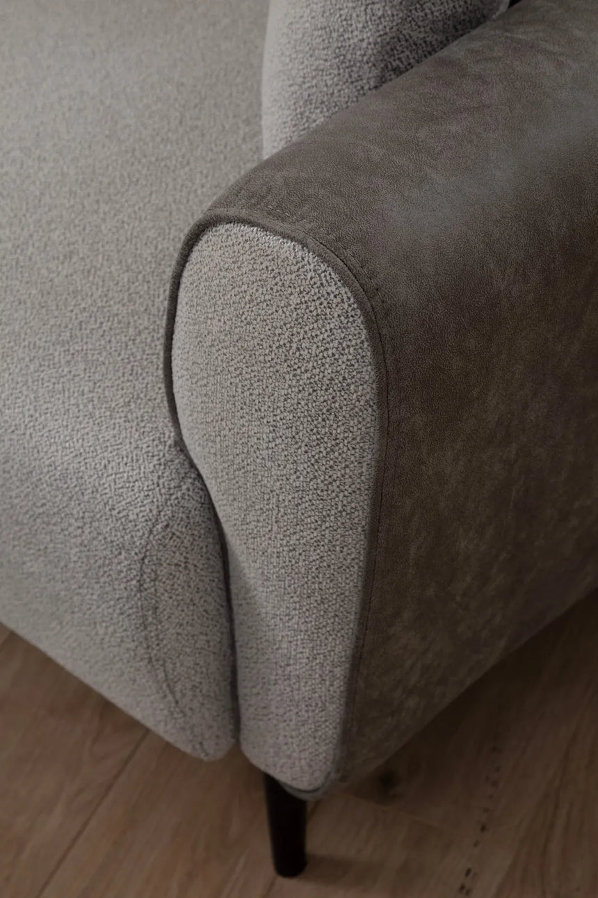 Aren Eckschlafsofa, Linke Seite, in Grau, 260x150 cm von Atelier Del Sofa – Bild 4