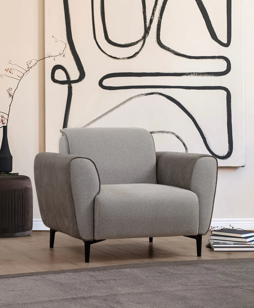 Aren Sessel in Grau, 100x85 cm von Atelier Del Sofa – Bild 1