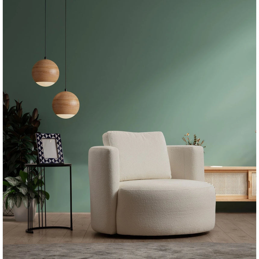 Asos Sessel in Creme, 105x100 cm von Atelier Del Sofa – Bild 2