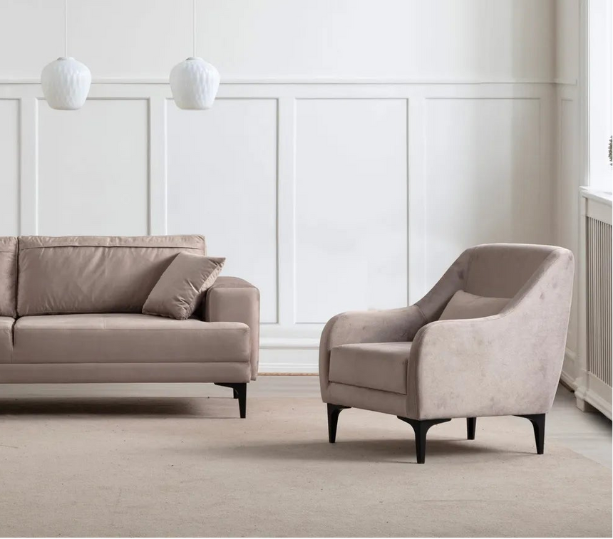 Astana Sessel in Beige, 81x60 cm von Atelier Del Sofa – Bild 2