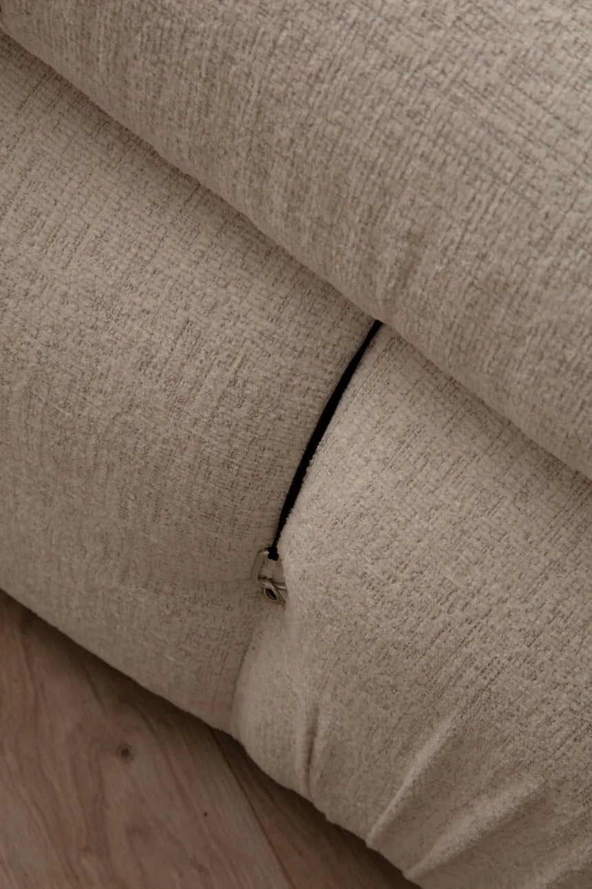 Bubble Ecksofa mit Pouf in Creme Bouclette, 288x190 cm von Atelier Del Sofa – Bild 5