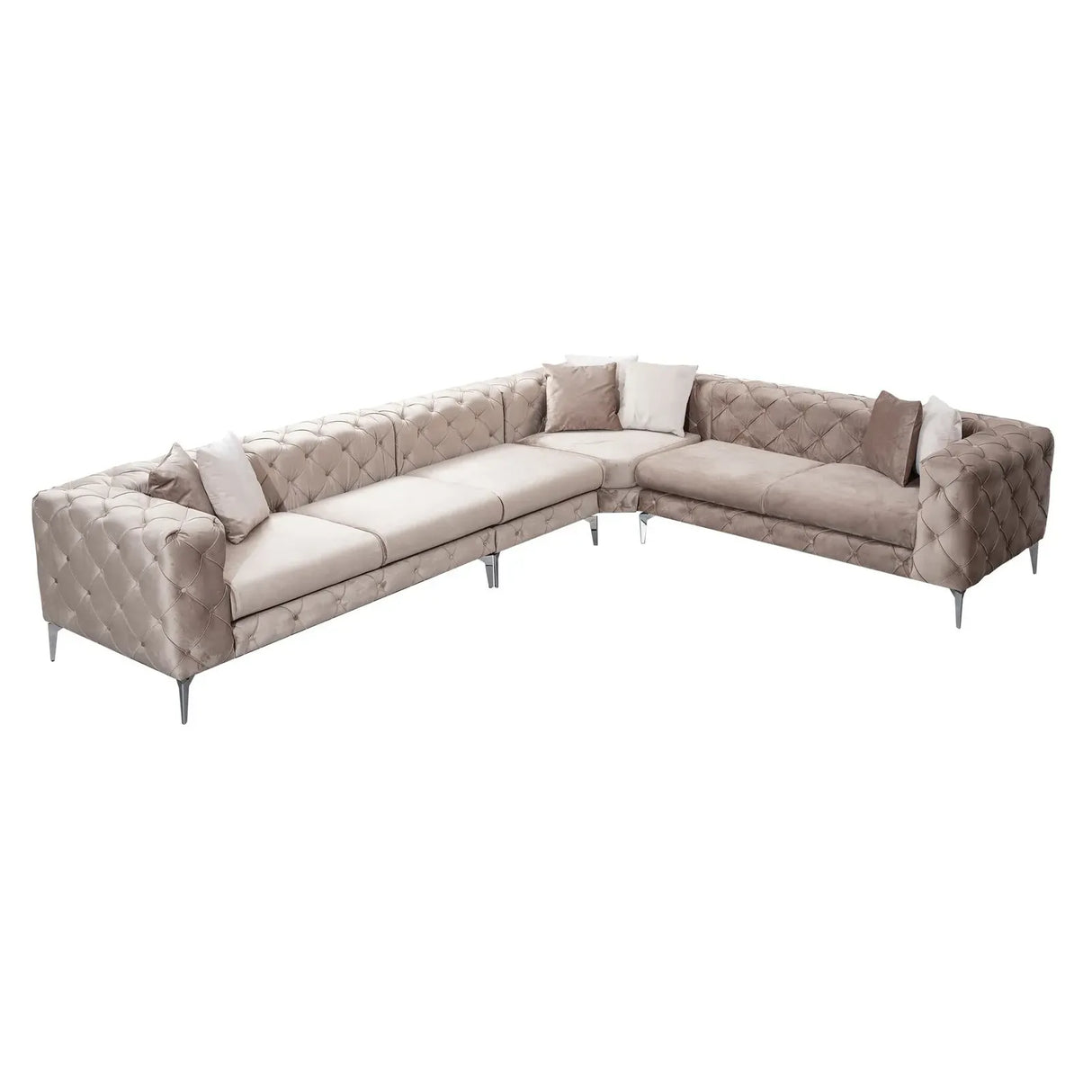 Como Ecksofa in Beige, 350x270 cm - ZEN ZONE Furniture