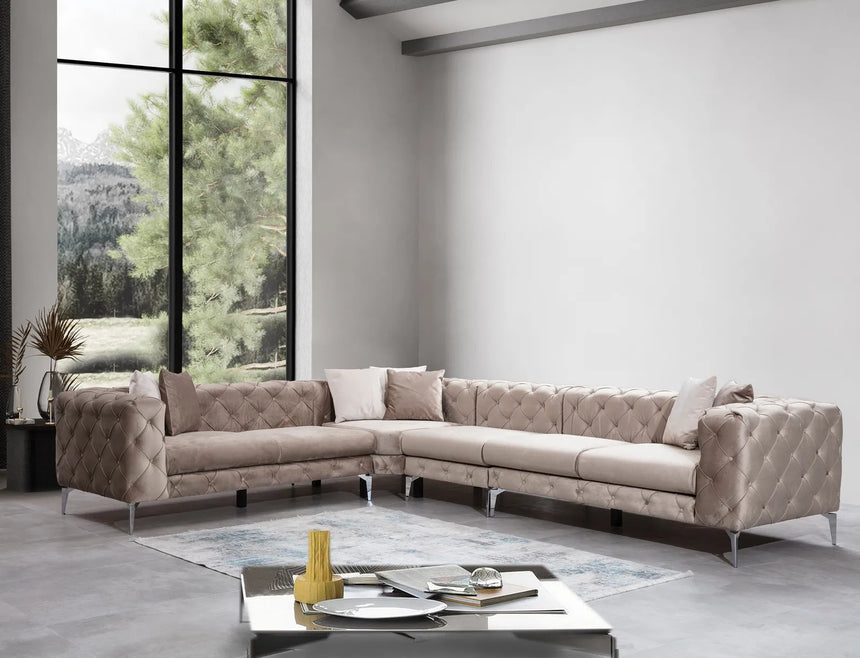 Como Ecksofa in Beige, 350x270 cm von Atelier Del Sofa – Bild 2