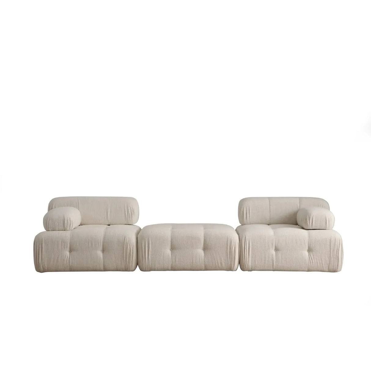 Doblo 3-Sitzer Sofa mit Pouf mittig, 300x100 cm