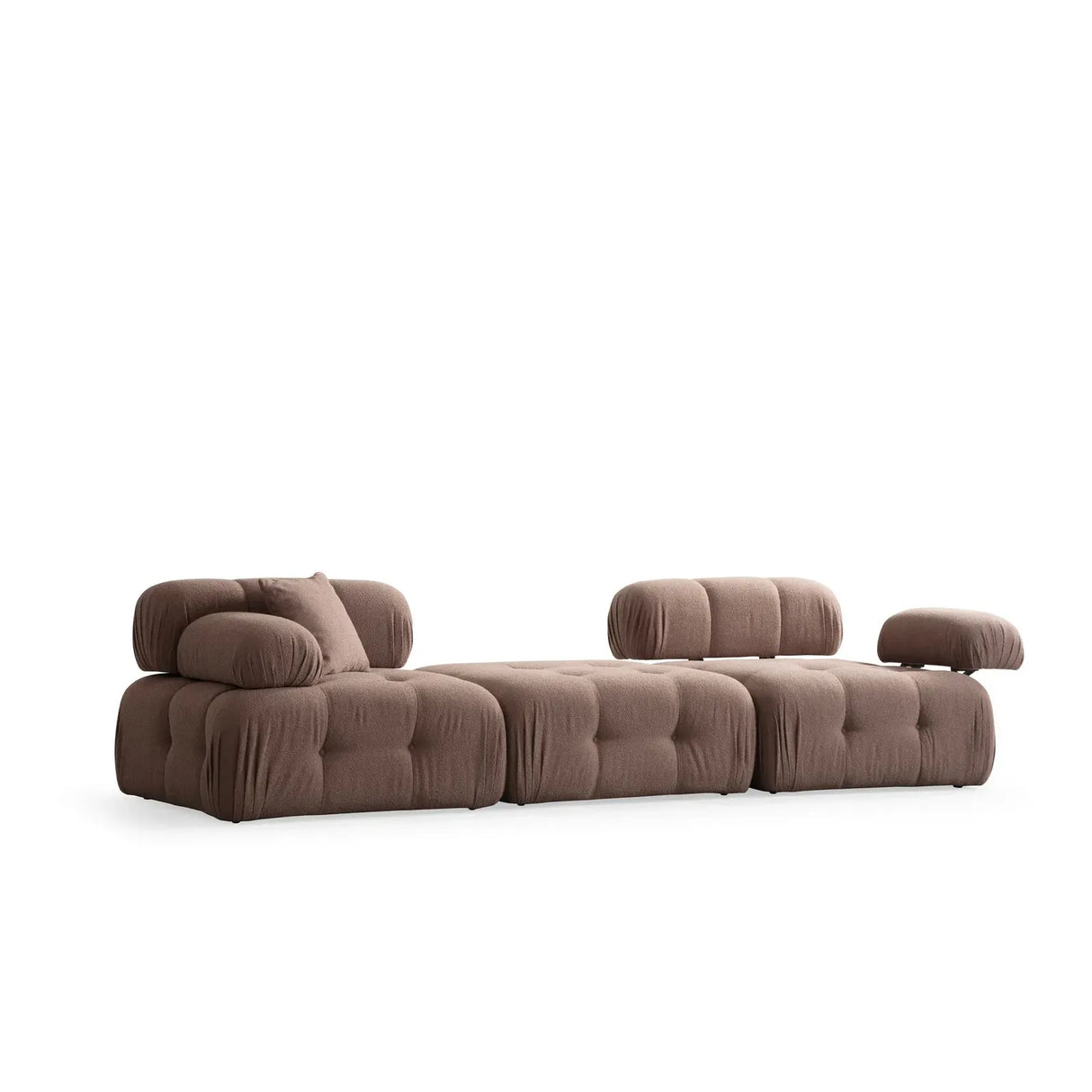 Doblo 3-Sitzer Sofa mit Pouf mittig, 300x100 cm