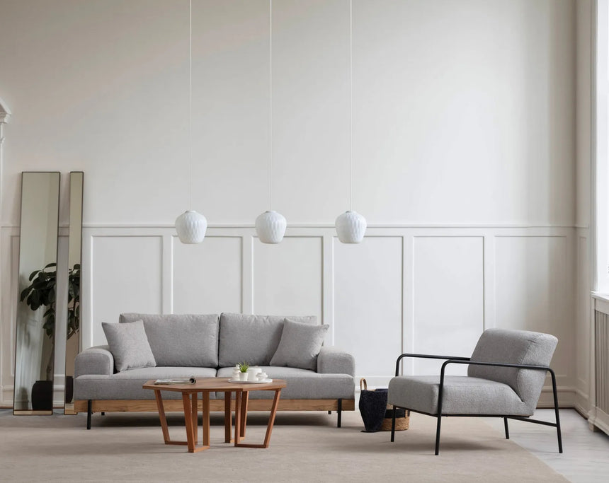 Eti 3-Sitzer Sofa in Grau, 220x98 cm von Atelier Del Sofa – Bild 1