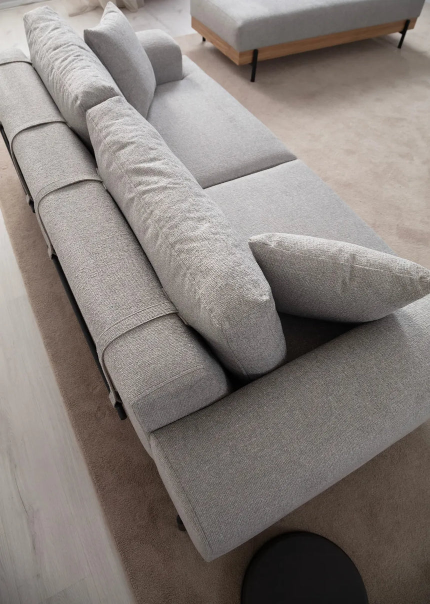 Eti 3-Sitzer Sofa in Grau, 220x98 cm von Atelier Del Sofa – Bild 6