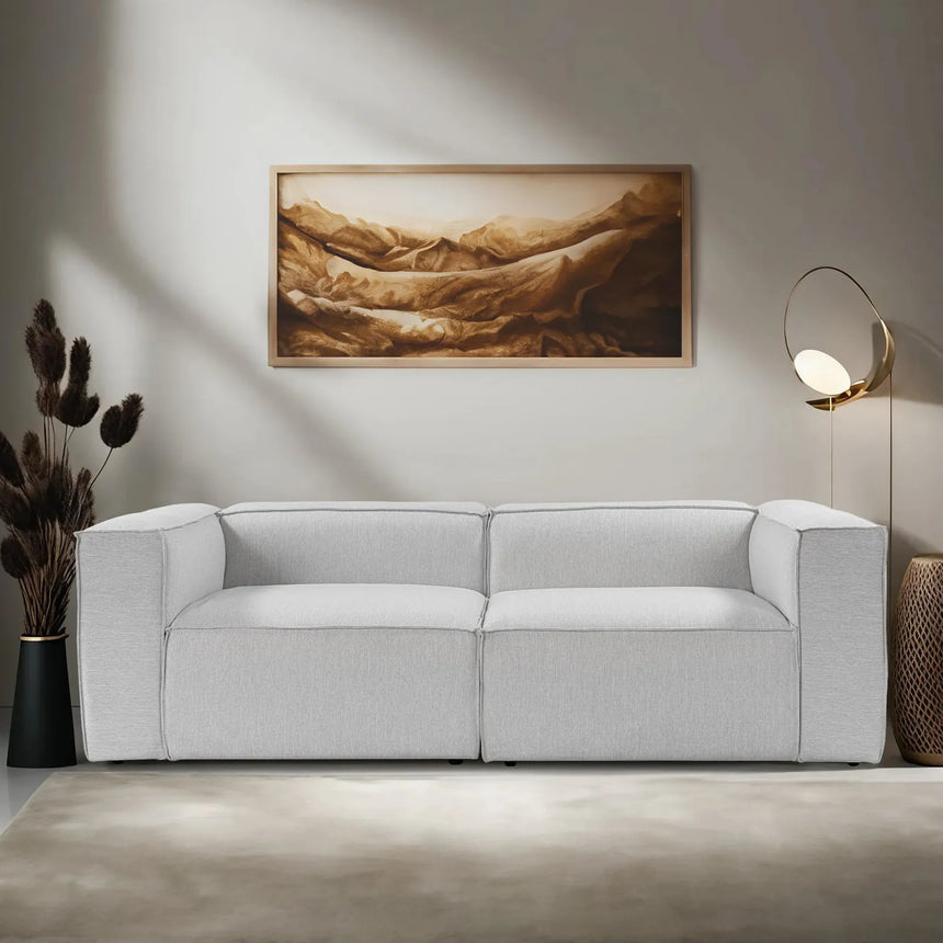 Fora 2-Sitzer Sofa in Hellgrau, 214x105 cm von Atelier Del Sofa – Bild 1