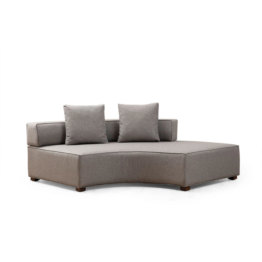 Gondol Ecksofa, Linke Seite, in Grau, 180x105 cm von Atelier Del Sofa – Bild 6