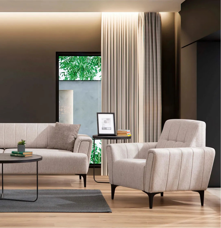 Hamlet 1-Sitzer Sofa in Beige, 95x90 cm von Atelier Del Sofa – Bild 2