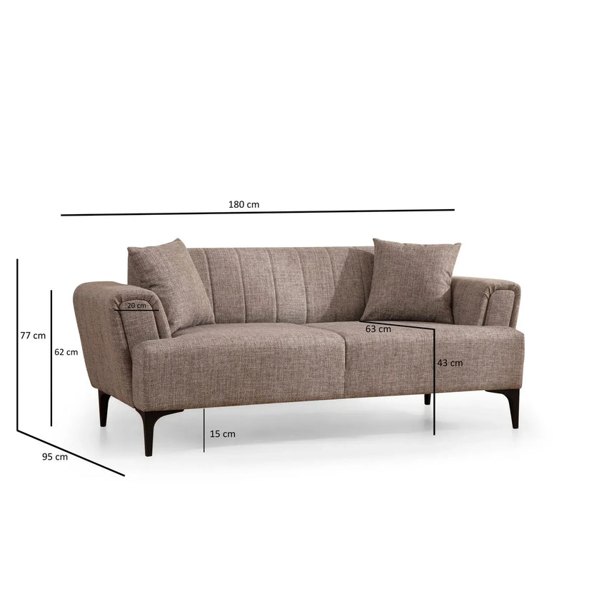 Hamlet 2-Sitzer Sofa, 180x95 cm - ZEN ZONE Furniture