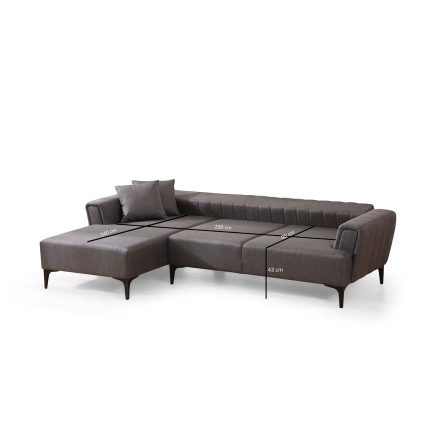 Hamlet Eckschlafsofa, Linke Seite, 270x140 cm - ZEN ZONE Furniture