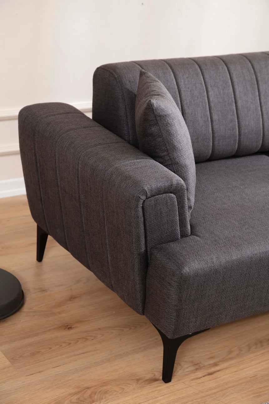 Hamlet Eckschlafsofa, Rechte Seite, in Dunkelgrau, 270x140 cm von Atelier Del Sofa – Bild 3