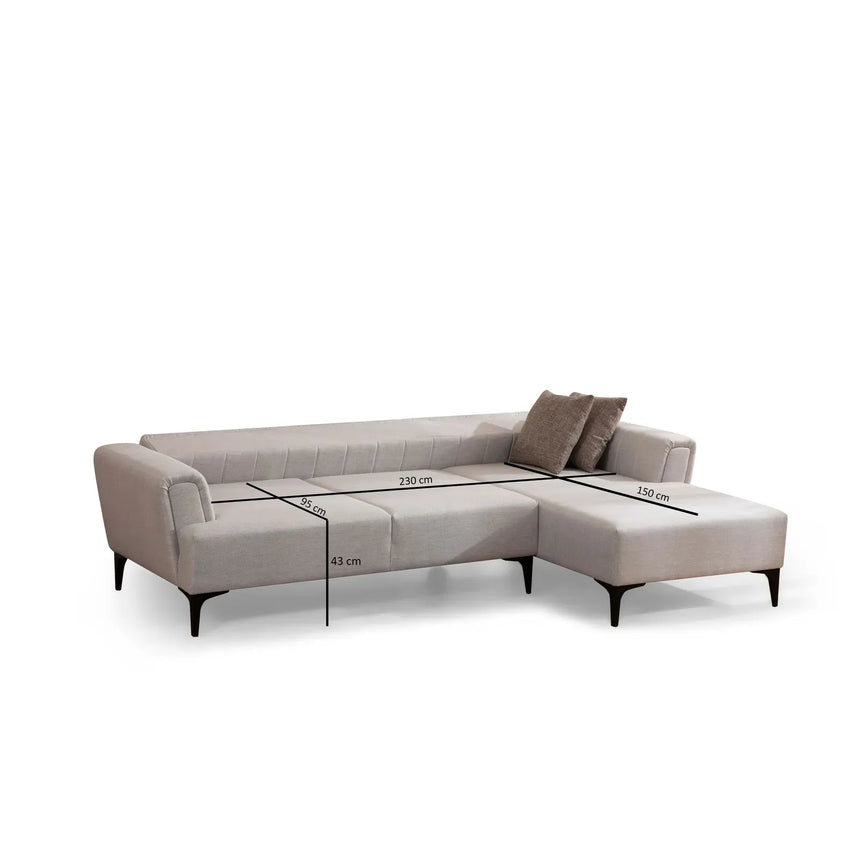 Hamlet Eckschlafsofa, Rechte Seite, 270x140 cm - ZEN ZONE Furniture