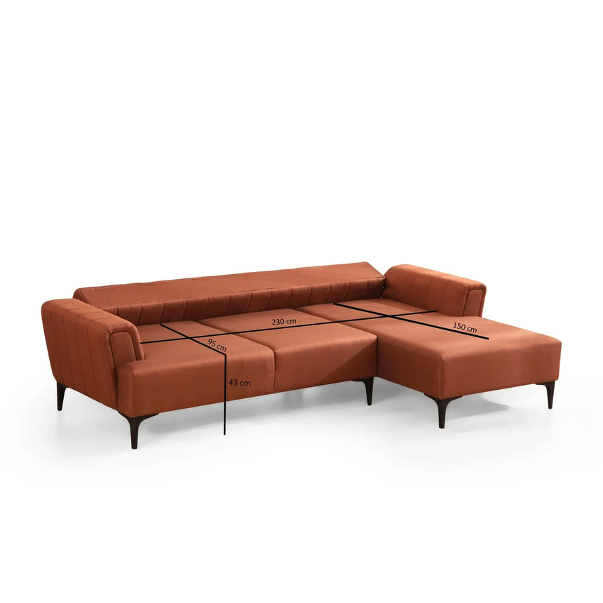 Hamlet Eckschlafsofa, Rechte Seite, 270x140 cm - ZEN ZONE Furniture