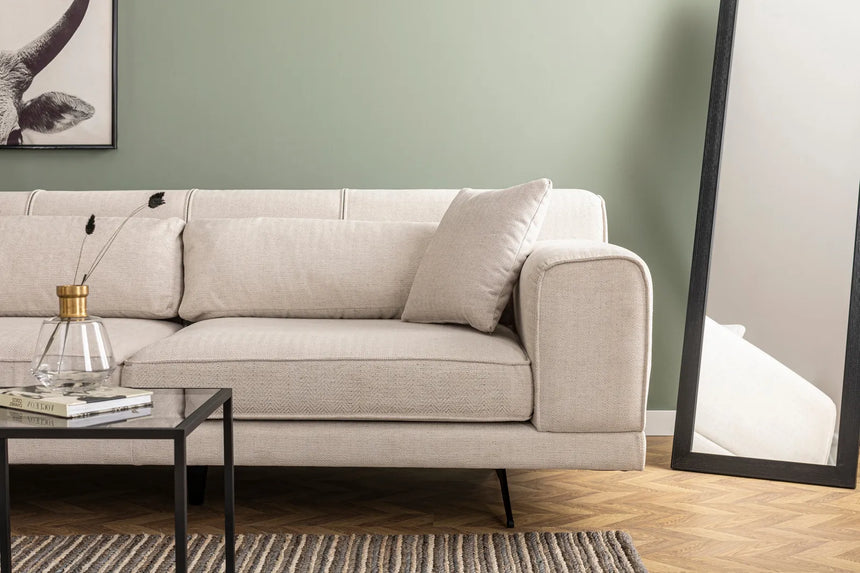 Jivago Ecksofa, Linke Seite, in Beige, 308x198 cm von Atelier Del Sofa – Bild 5