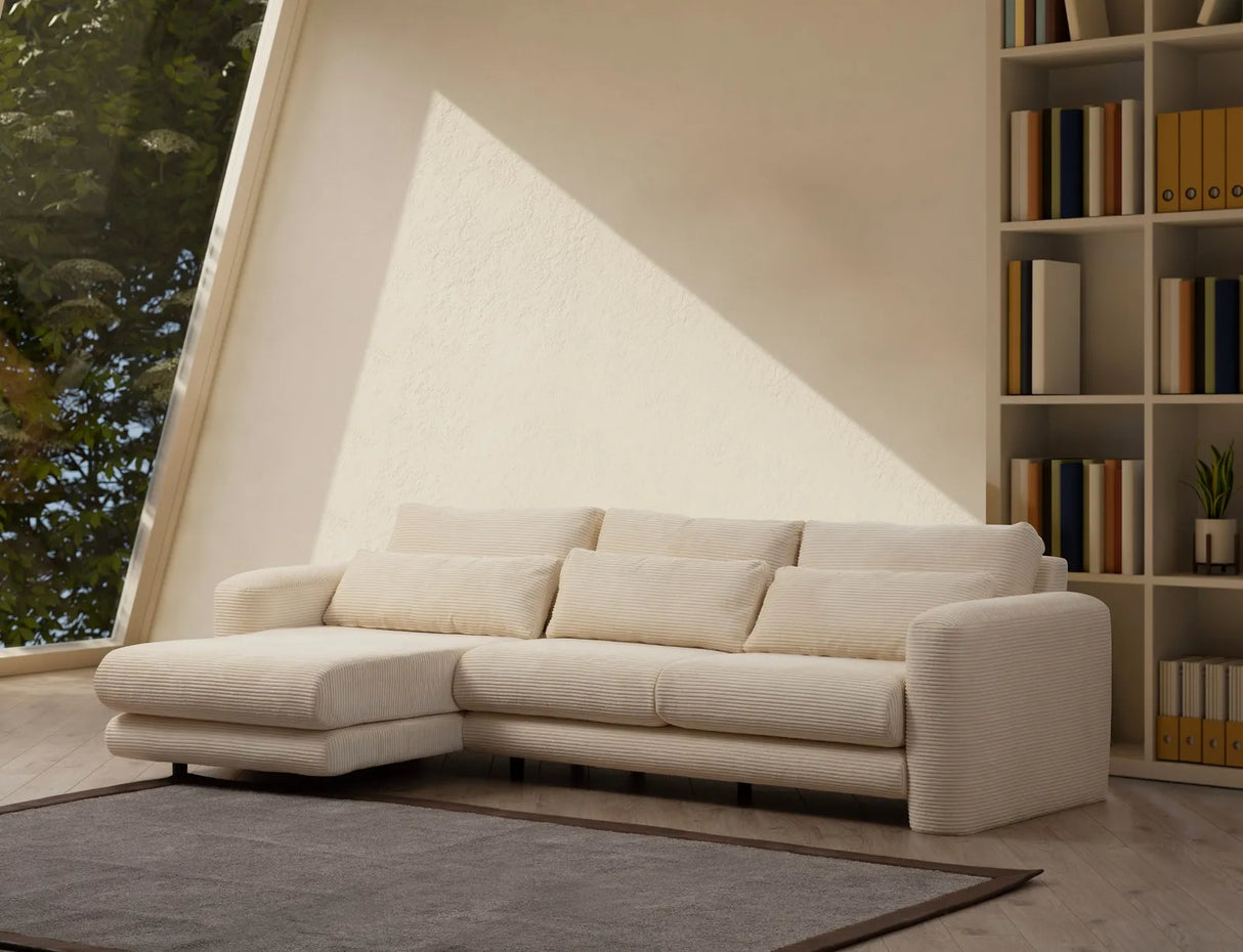 Lily Ecksofa, Linke Seite, in Beige, 290x165 cm von Atelier Del Sofa – Bild 2