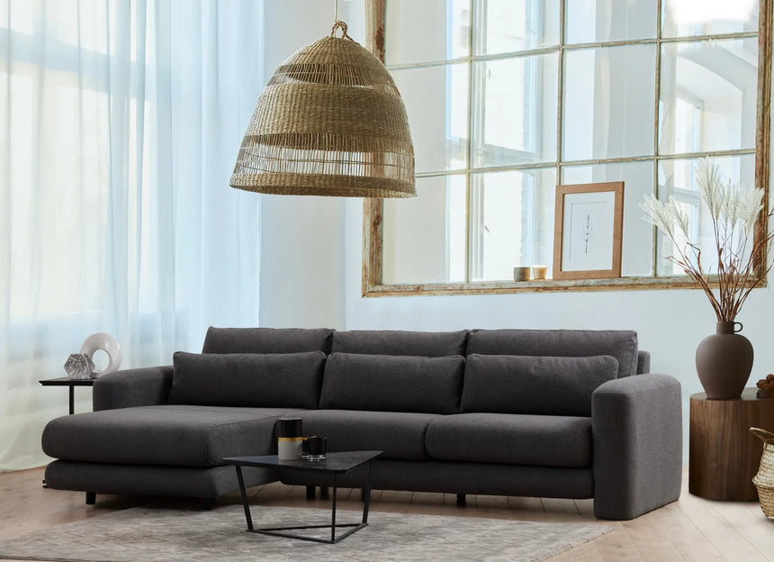 Lily Ecksofa, Linke Seite, in Grau, 290x165 cm von Atelier Del Sofa – Bild 1