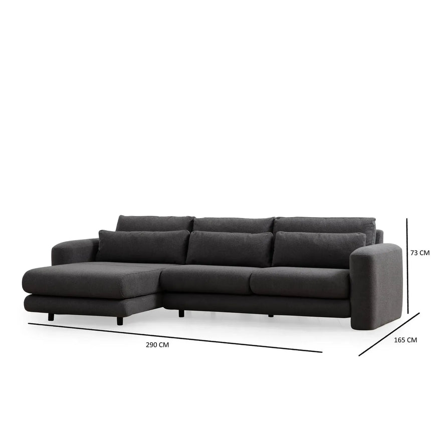 Lily Ecksofa, Linke Seite, 290x165 cm - ZEN ZONE Furniture