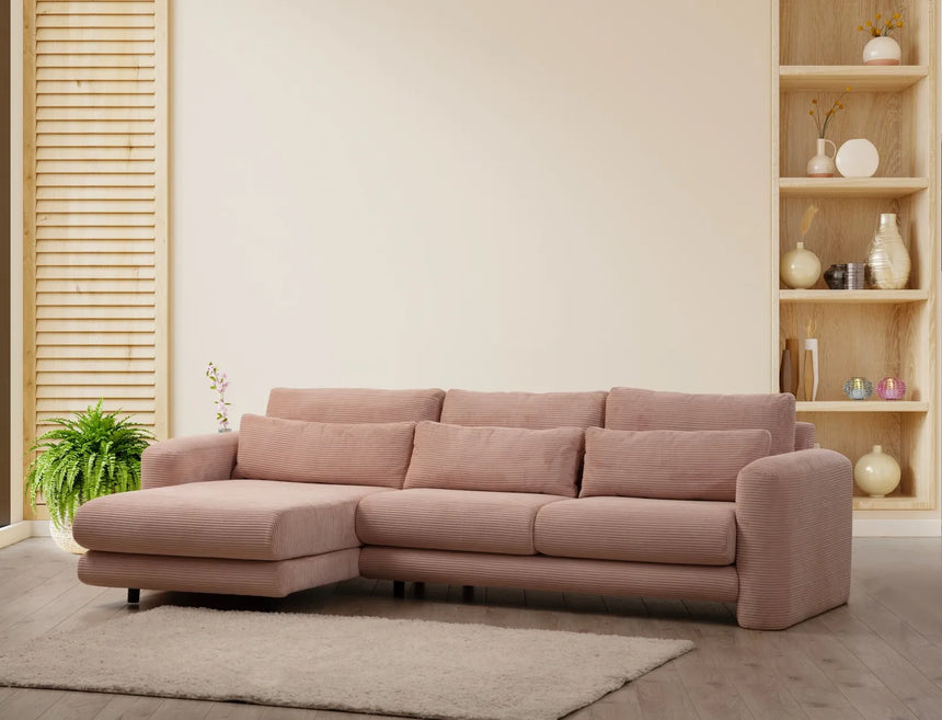 Lily Ecksofa, Linke Seite, in Rosa, 290x165 cm von Atelier Del Sofa – Bild 2