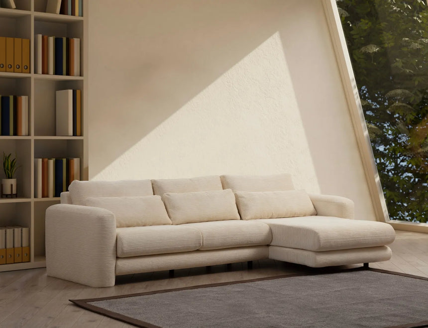 Lily Ecksofa, Rechte Seite, in Beige, 290x165 cm von Atelier Del Sofa – Bild 2