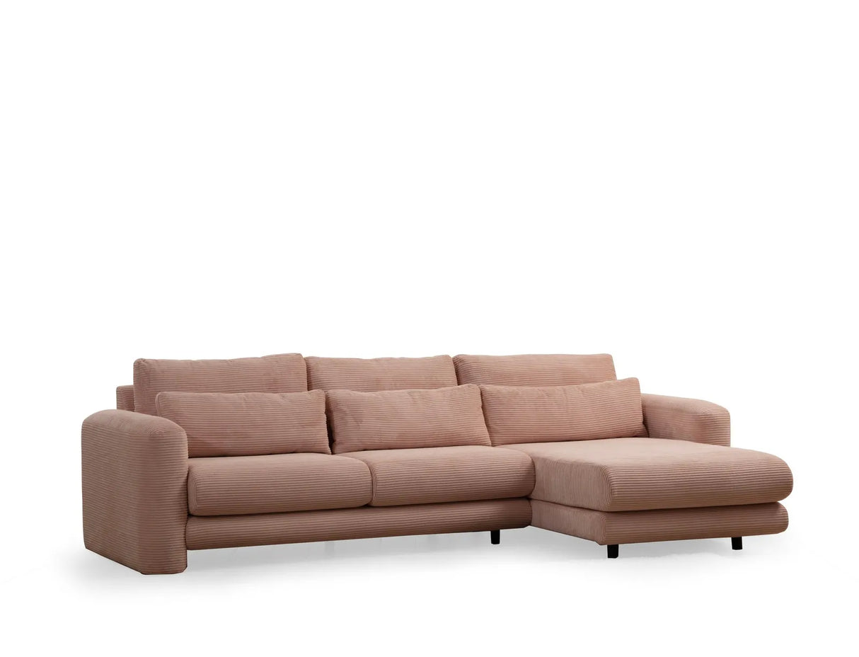 Lily Ecksofa, Rechte Seite, in Rosa, 290x165 cm von Atelier Del Sofa – Bild 5