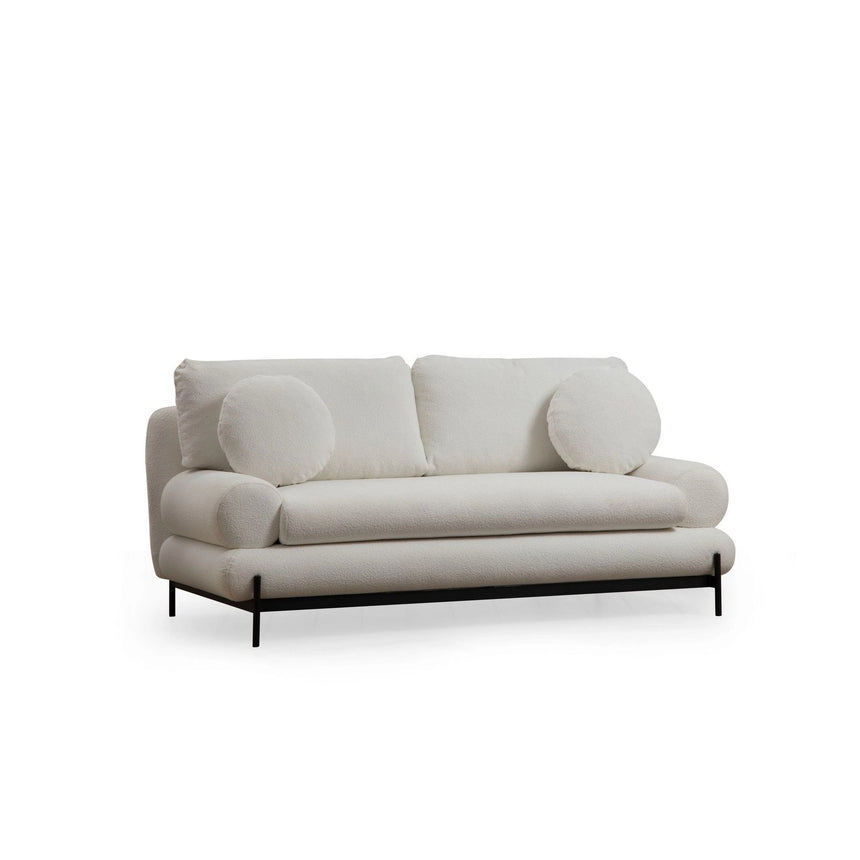Livorno 2-Sitzer Sofa in Weiß, 188x85 cm von Atelier Del Sofa – Bild 9
