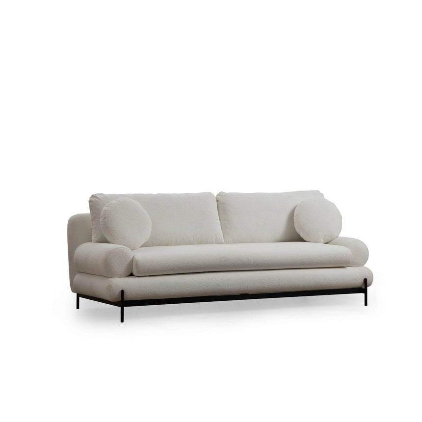 Livorno 3-Sitzer Sofa in Weiß, 230x85 cm von Atelier Del Sofa – Bild 10