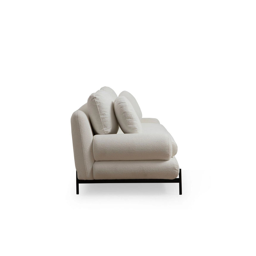 Livorno 3-Sitzer Sofa in Weiß, 230x85 cm von Atelier Del Sofa – Bild 11